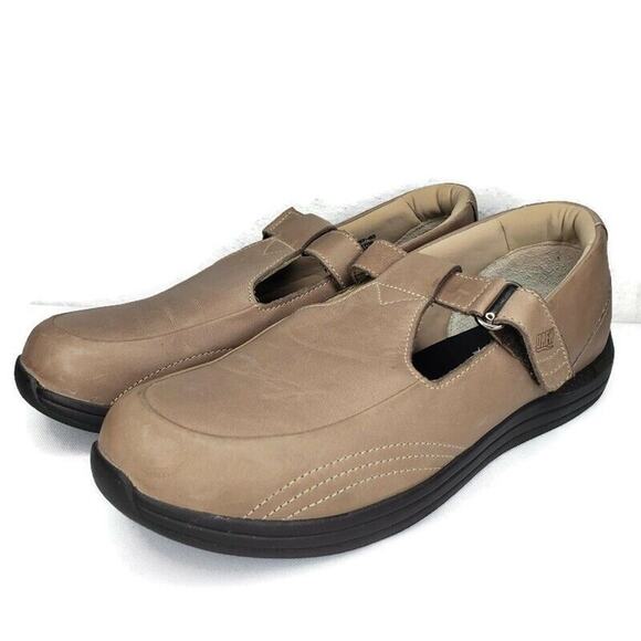 Drew Shoes Womens Size 9 T-Strap Mary Jane Tan Leather Orthopedic Comfort Shoes - Picture 1 of 13